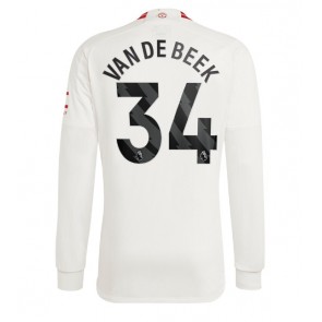 Manchester United Donny van de Beek #34 Tredje trøje 2023-24 Lange ærmer